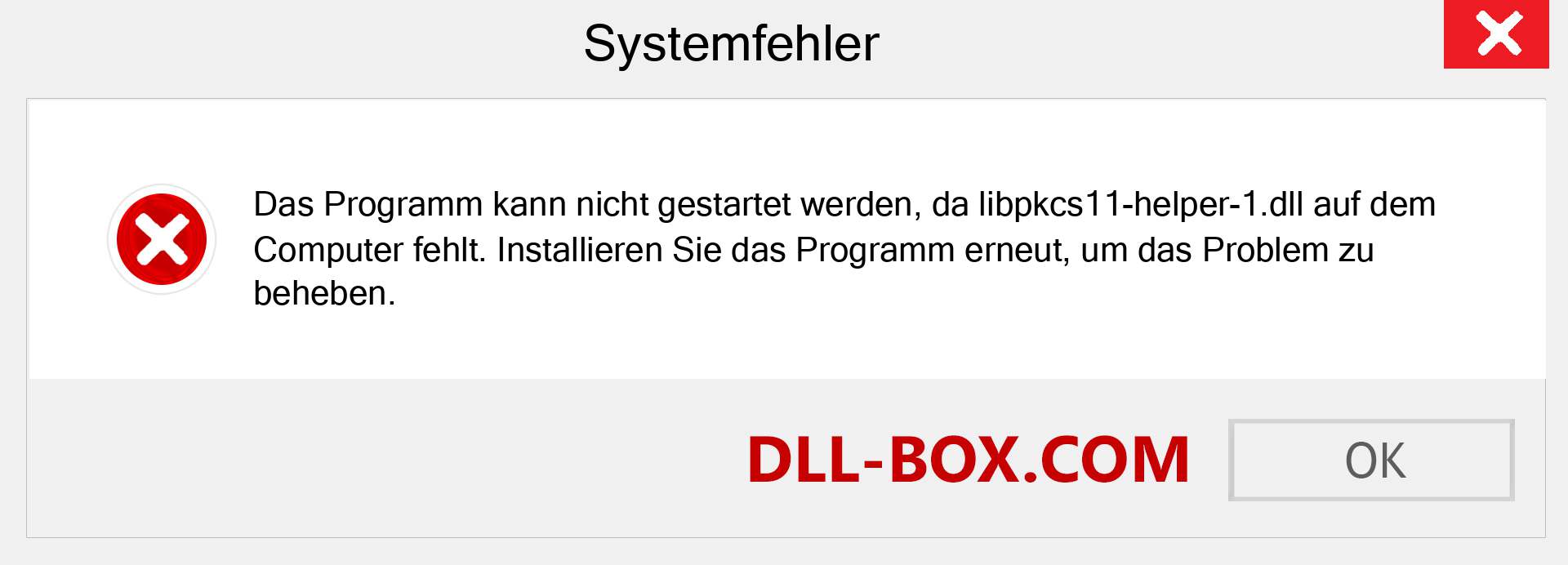 libpkcs11-helper-1.dll-Datei fehlt?. Download für Windows 7, 8, 10 - Fix libpkcs11-helper-1 dll Missing Error unter Windows, Fotos, Bildern